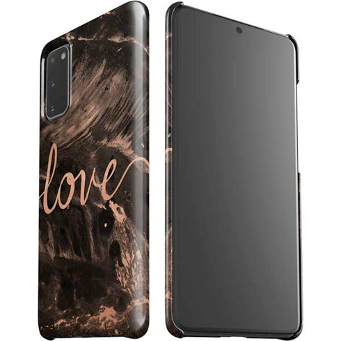 Love Rose Gold Black Galaxy S20 Lite Case