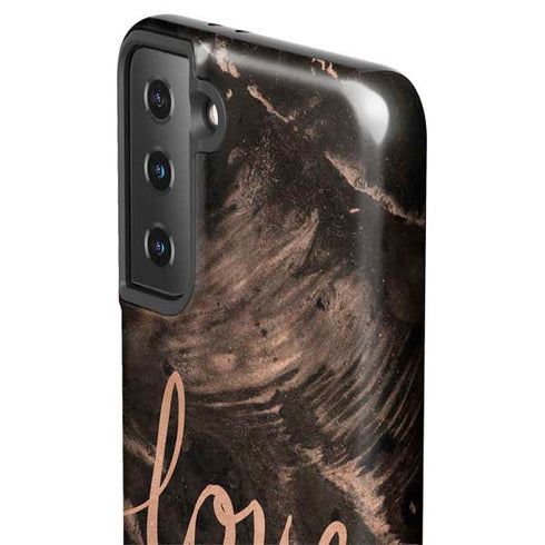 Love Rose Gold Black Galaxy S21 Plus 5G Pro Case
