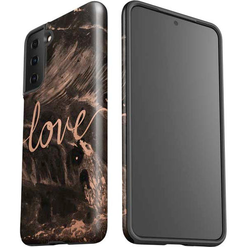 Love Rose Gold Black Galaxy S21 Plus 5G Pro Case