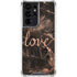 Love Rose Gold Black Galaxy S21 Ultra 5G Clear Case