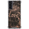 Love Rose Gold Black Galaxy S22 Clear Case