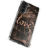 Love Rose Gold Black Galaxy S22 Clear Case