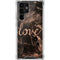 Love Rose Gold Black Galaxy S22 Ultra Clear Case