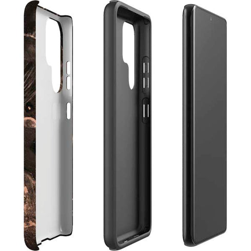 Love Rose Gold Black Galaxy S22 Ultra Pro Case