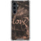 Love Rose Gold Black Galaxy S23 FE Clear Case