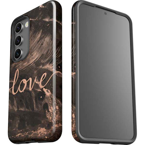 Love Rose Gold Black Galaxy S23 Plus Pro Case