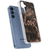 Love Rose Gold Black Galaxy S24 Clear Case