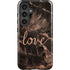 Love Rose Gold Black Galaxy S24 Plus Impact Case