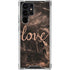 Love Rose Gold Black Galaxy S24 Ultra Clear Case