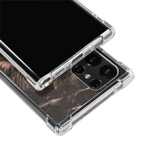 Love Rose Gold Black Galaxy S24 Ultra Clear Case