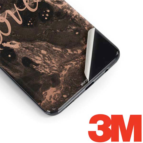 Love Rose Gold Black Galaxy S9 Skin