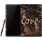Love Rose Gold Black Samsung Galaxy Tab Skin