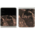 Love Rose Gold Black Galaxy Z Flip3 5G Skin