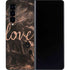 Love Rose Gold Black Galaxy Z Fold4 5G Skin