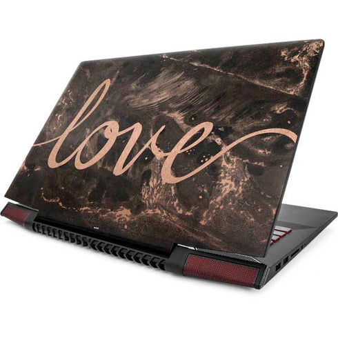 Love Rose Gold Black Lenovo IdeaPad Skin
