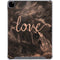 Love Rose Gold Black iPad Pro 12.9in (2020) Clear Case