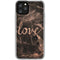 Love Rose Gold Black iPhone 11 Pro Clear Case