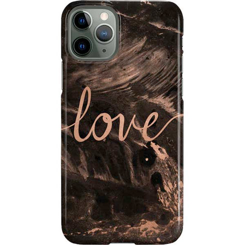Love Rose Gold Black iPhone 11 Pro Lite Case