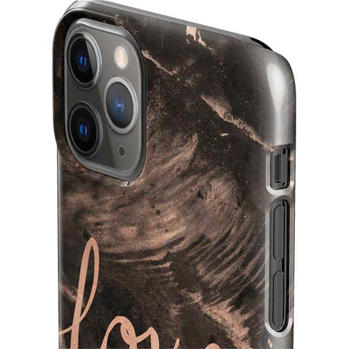 Love Rose Gold Black iPhone 11 Pro Lite Case