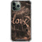 Love Rose Gold Black iPhone 11 Pro Max Clear Case