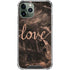 Love Rose Gold Black iPhone 11 Pro Max Clear Case
