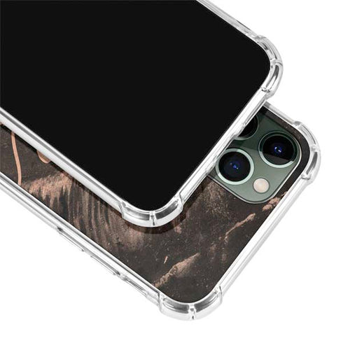 Love Rose Gold Black iPhone 11 Pro Max Clear Case