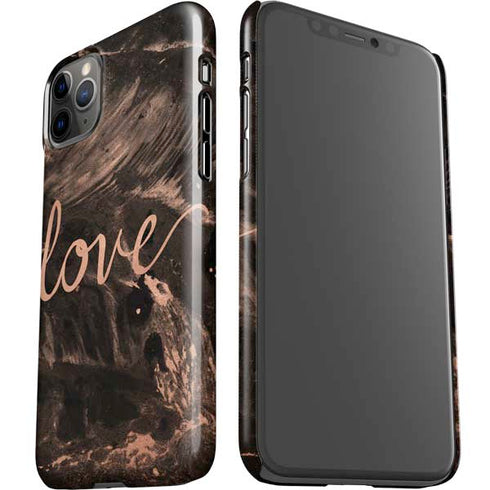 Love Rose Gold Black iPhone 11 Pro Max Lite Case