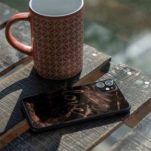 Love Rose Gold Black iPhone 11 Skin