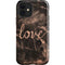 Love Rose Gold Black iPhone 12 Impact Case