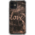 Love Rose Gold Black iPhone 12 Mini Clear Case