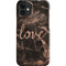Love Rose Gold Black iPhone 12 Mini Lite Case