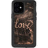 Love Rose Gold Black iPhone 12 Mini Waterproof Case