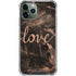 Love Rose Gold Black iPhone 12 Pro Clear Case
