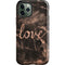 Love Rose Gold Black iPhone 12 Pro Impact Case