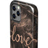 Love Rose Gold Black iPhone 12 Pro Impact Case