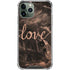 Love Rose Gold Black iPhone 12 Pro Max Clear Case