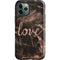 Love Rose Gold Black iPhone 12 Pro Max Impact Case