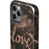 Love Rose Gold Black iPhone 12 Pro Max Impact Case