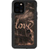 Love Rose Gold Black iPhone 12 Pro Waterproof Case