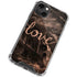 Love Rose Gold Black iPhone 13 Mini Clear Case