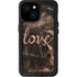 Love Rose Gold Black iPhone 13 Mini Waterproof Case
