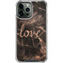 Love Rose Gold Black iPhone 13 Pro Max Clear Case