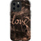 Love Rose Gold Black iPhone 13 Pro Max Impact Case