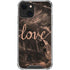 Love Rose Gold Black iPhone 14 Clear Case