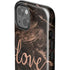Love Rose Gold Black iPhone 14 Plus Impact Case