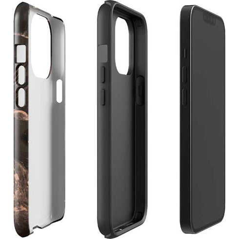 Love Rose Gold Black iPhone 15 Pro Impact Case