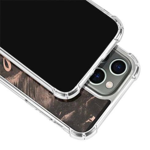 Love Rose Gold Black iPhone 15 Pro Max Clear Case