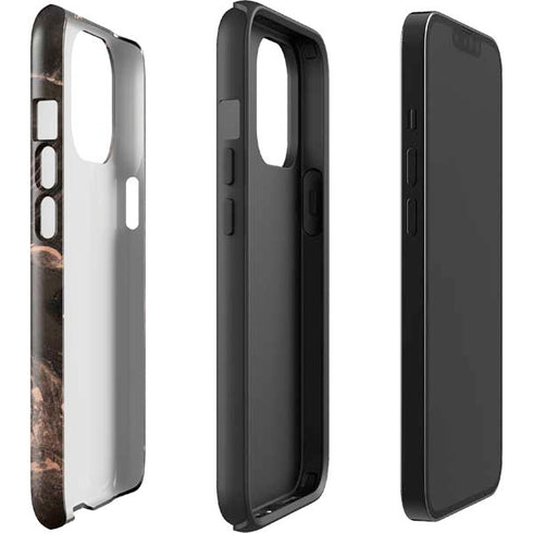 Love Rose Gold Black iPhone 15 Pro Max Impact Case