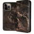 Love Rose Gold Black iPhone 15 Pro Max Folio Case