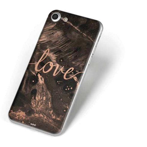 Love Rose Gold Black iPhone 7 Skin